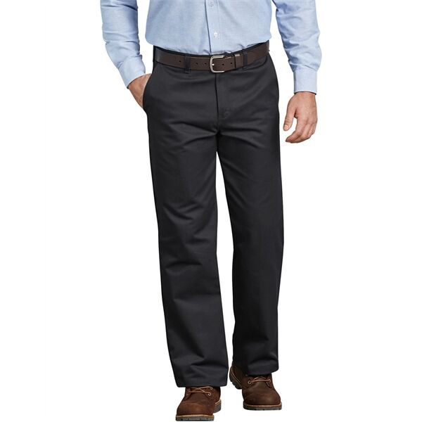 COTTON FLAT FRONT CASUAL PANT Thumbnail
