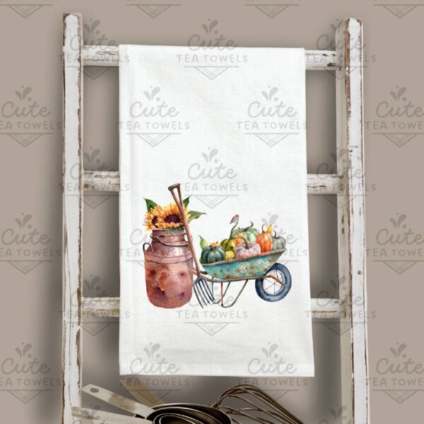 Fall-Sunflowers-Milk Jug-Wheelbarrow Thumbnail