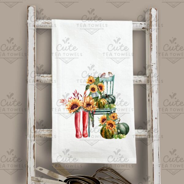 Fall-Sunflowers-Boots-Chair Thumbnail