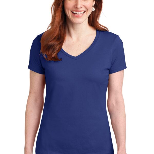 Ladies Perfect T Cotton V Neck T Shirt Thumbnail