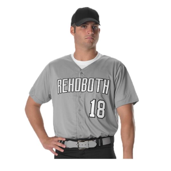 Full Button Lightweight Baseball Jersey Thumbnail