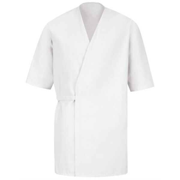 Collarless Poplin Butcher Wrap Thumbnail