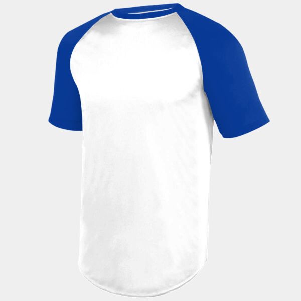 Youth Wicking Short Sleeve Baseball Jersey Thumbnail