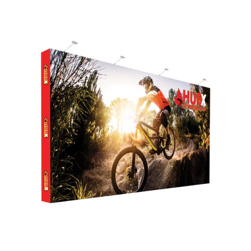 20 x 10 ft. RPL Fabric Pop Up Display Straight With Endcaps (Graphic Package) Thumbnail