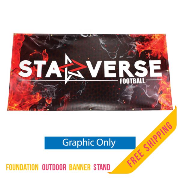 Foundation Outdoor Banner Stand - Single Sided - Graphic Only Thumbnail