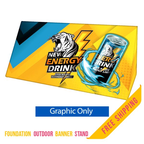 Foundation Outdoor Banner Stand - Full Wrapped - Graphic Only Thumbnail