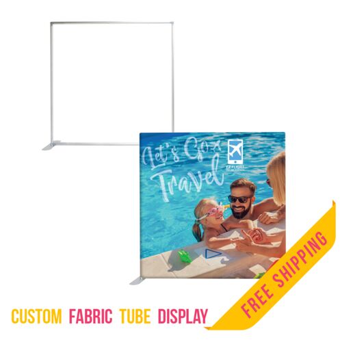 8ft. Fabric Tube Display - Single Sided - Graphic Package Thumbnail