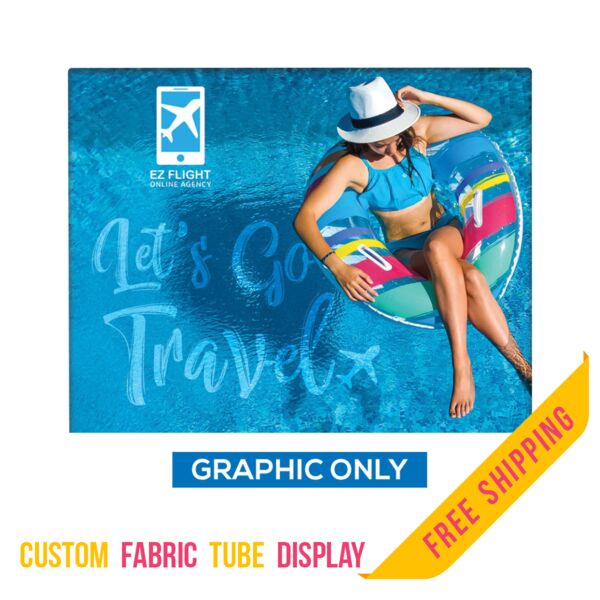 10ft. Fabric Tube Display - Double Sided - Graphic Only Thumbnail