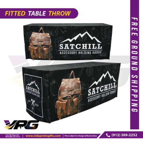 Fitted 8ft Table Cover-Throw Thumbnail