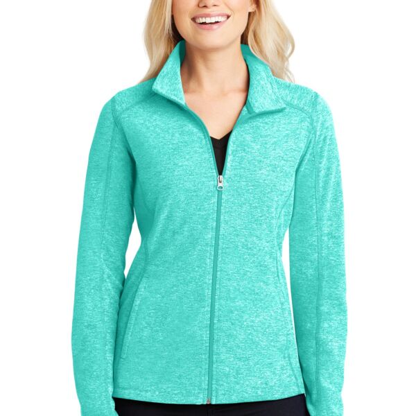 Ladies Heather Microfleece Jacket Thumbnail