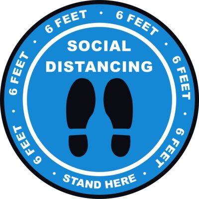 Floor Sticker-Stand Here-8x8 Thumbnail