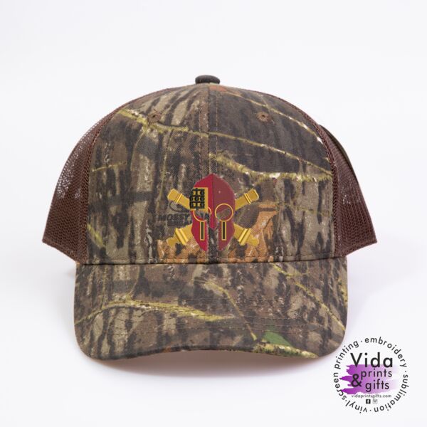 Structured Camouflage Mesh Back Cap Thumbnail