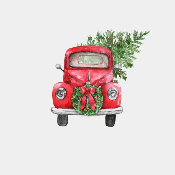 Christmas Truck w.Tree Front Thumbnail