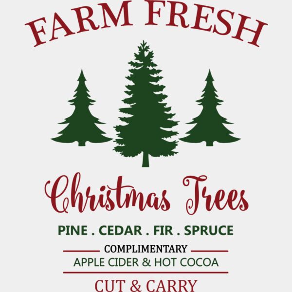 Farm fresh christmas trees black Thumbnail