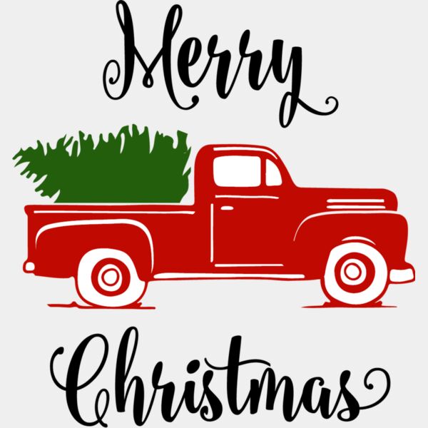 vintage red truck  Merry christmas Thumbnail