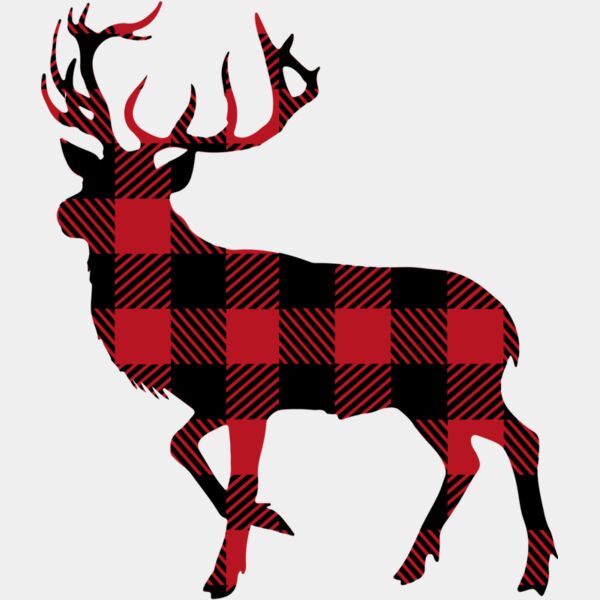 Deer buffalo plaid Thumbnail